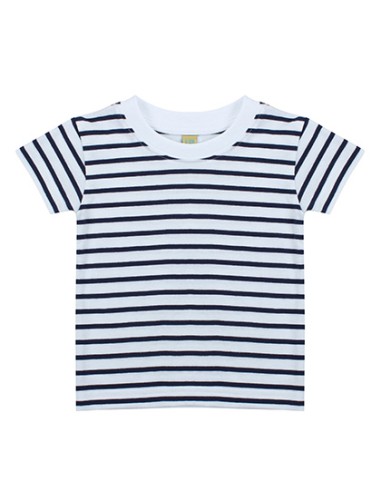 LAR-LW027-Short Sleeved Stripe T Shirt